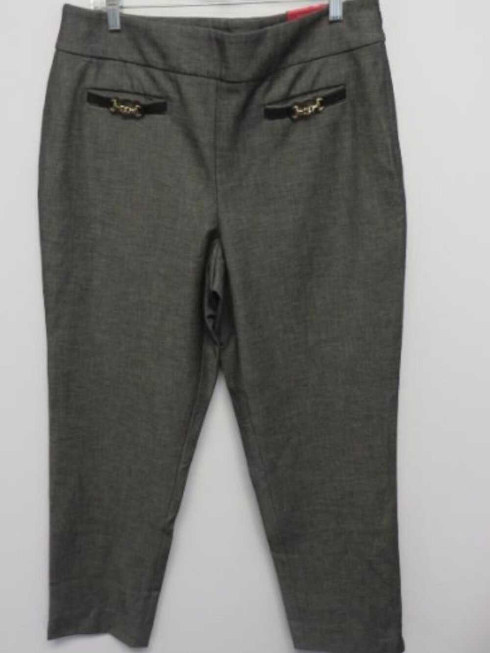 Talbots Chatham Ankle Pants Women’s 14 Curvy Gray Slim Leg Stretch NWT
